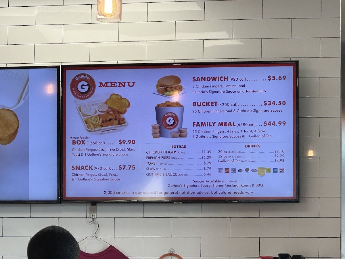 Guthrie's Menu - Image 2