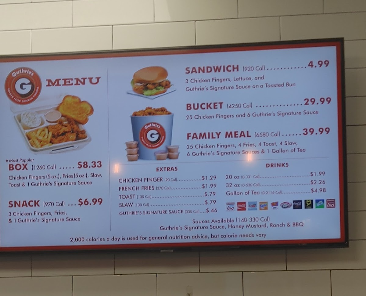 Guthrie's Menu - Image 4