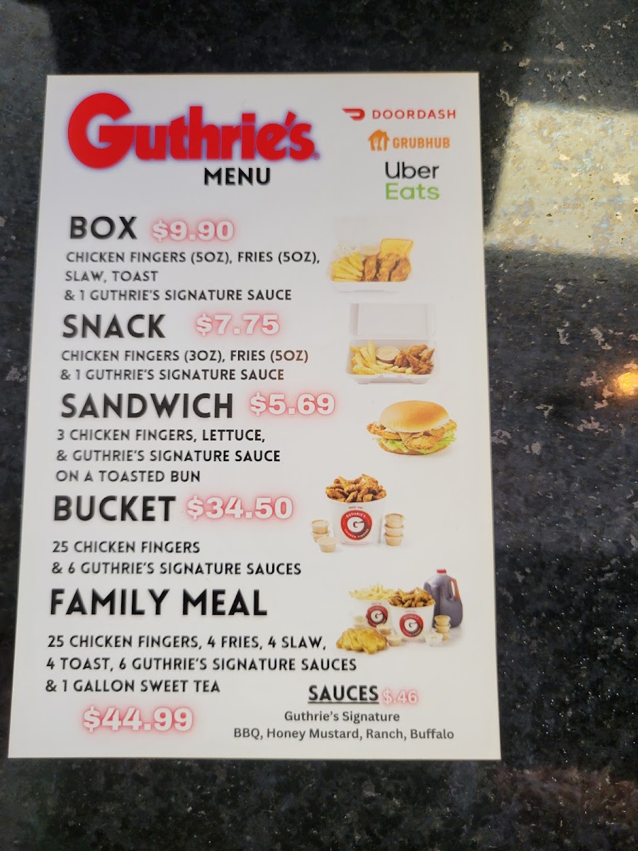 Guthrie's Menu - Image 6